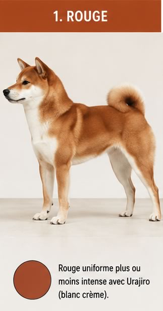 Shiba Inu rouge conforme au standard LOF de la race japonaise