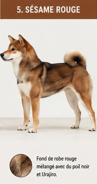 Shiba Inu sésame rouge conforme au standard de la race japonaise